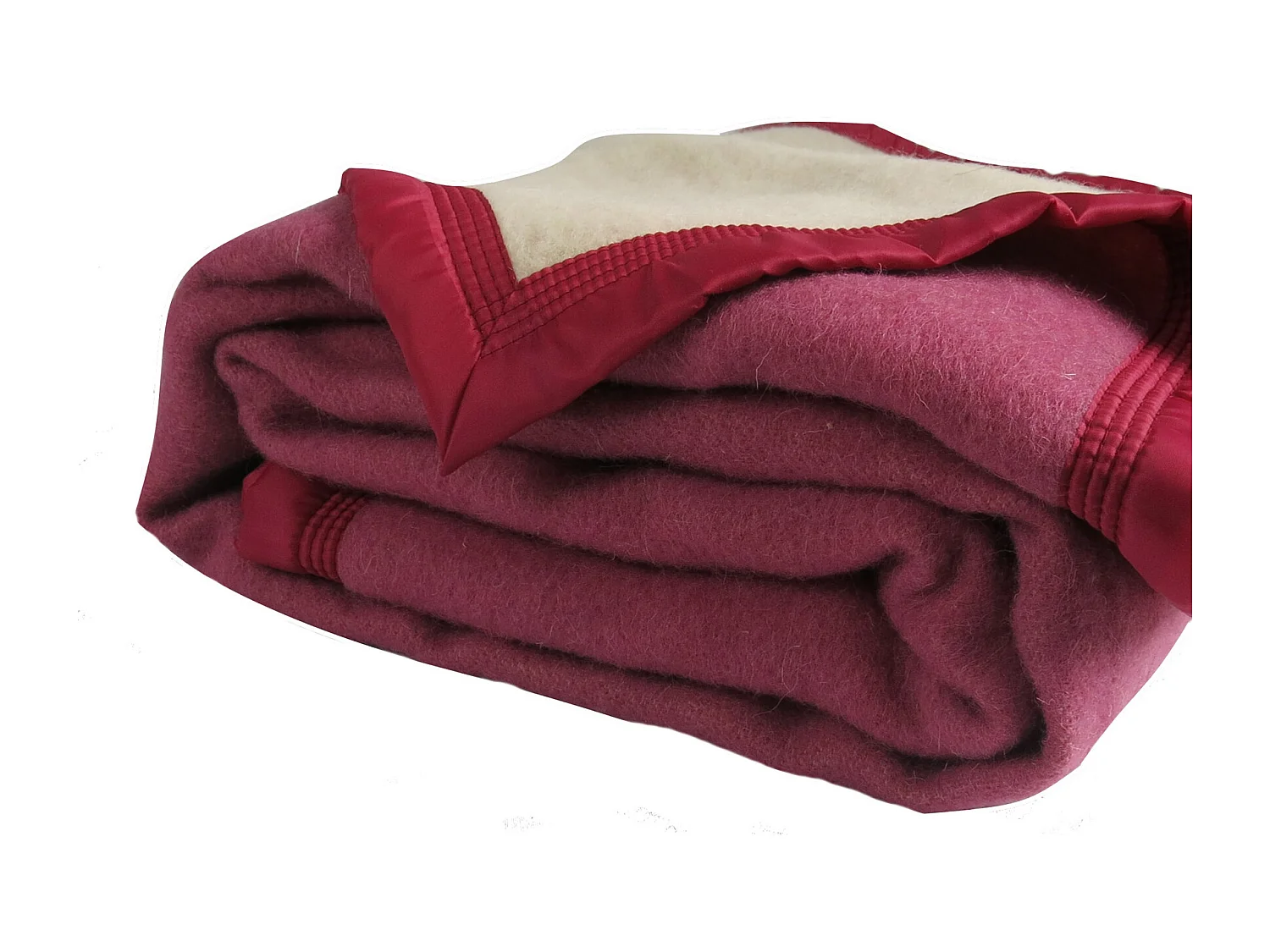 Couverture Pure Laine Vierge 600g/m2 bicolore