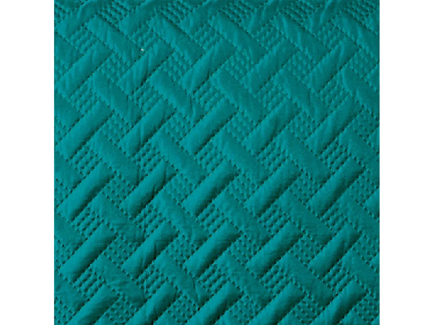 Couverture molletonné surpiquage graphique