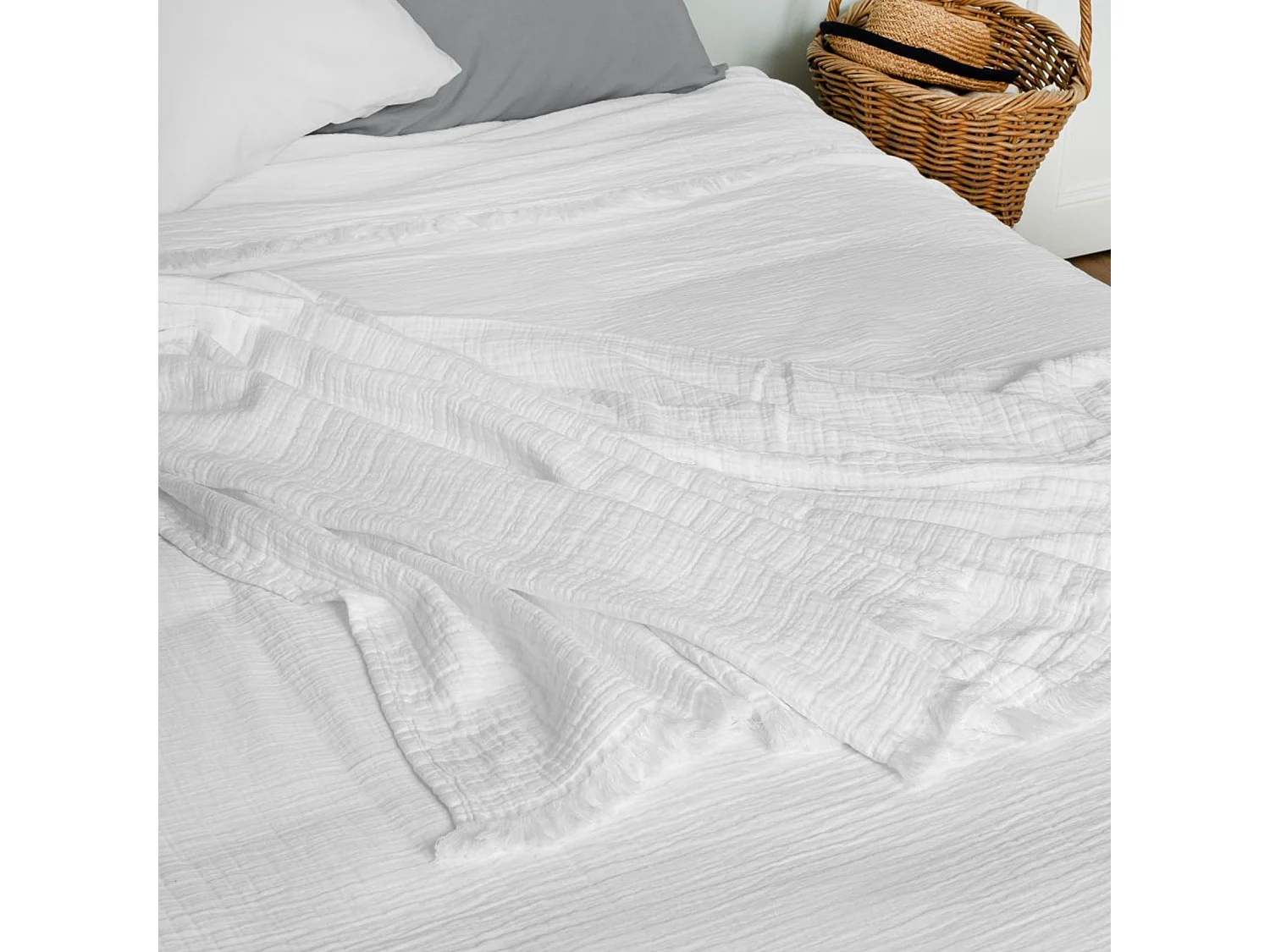 Dessus de lit gaze de coton