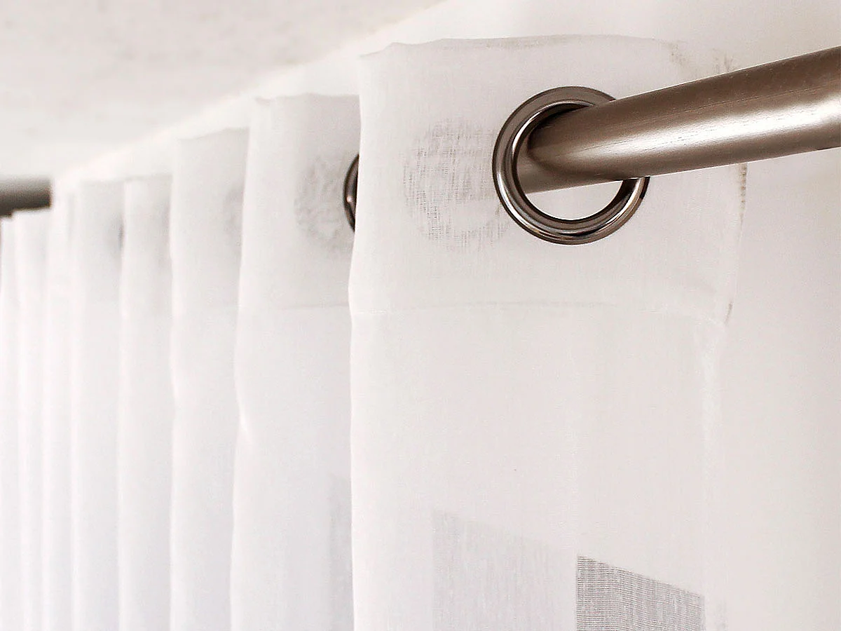 Rideau Voilage à Œillets "Sablé" 300x240cm Blanc