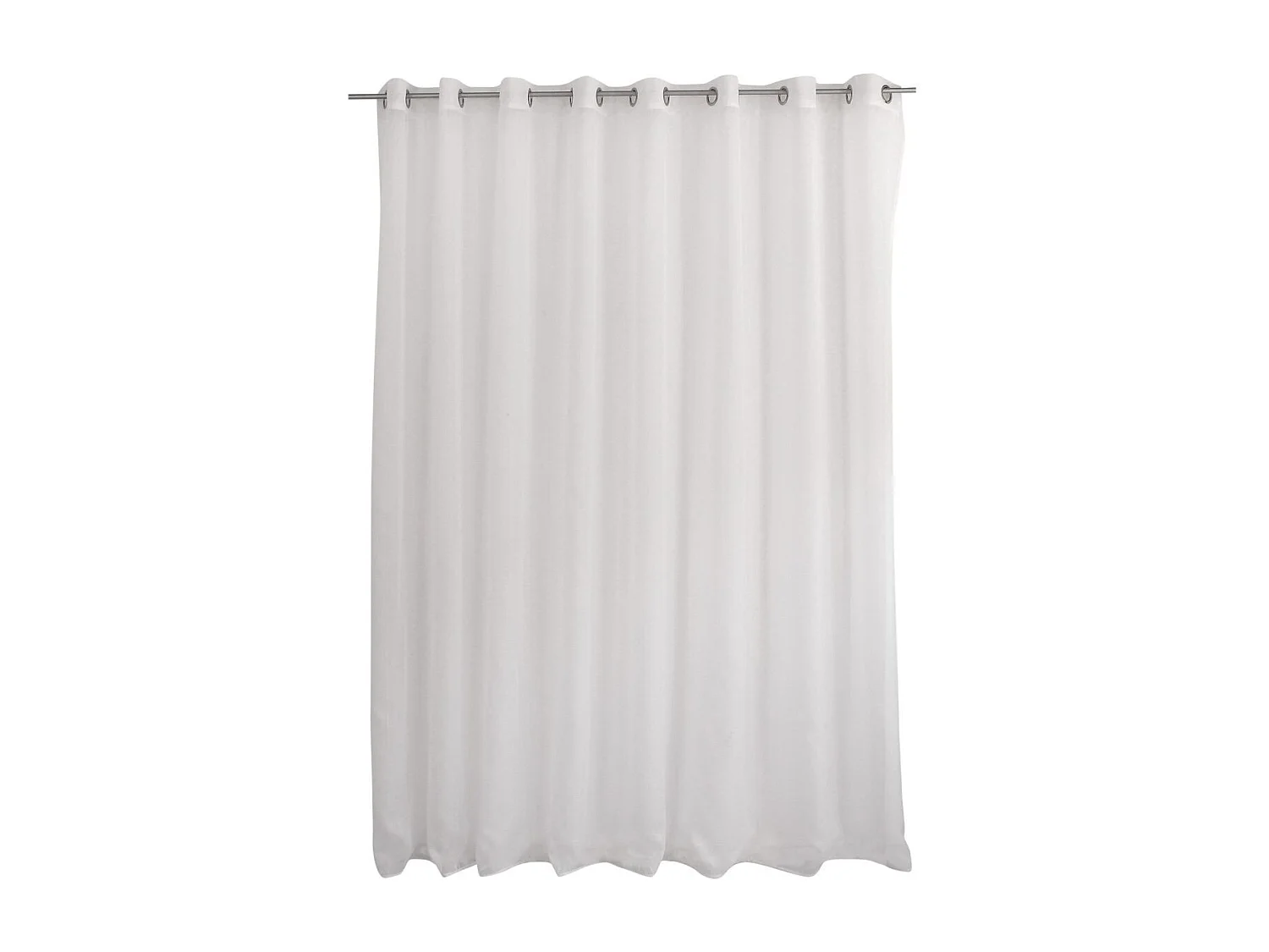 Rideau Voilage à Œillets "Sablé" 300x240cm Blanc