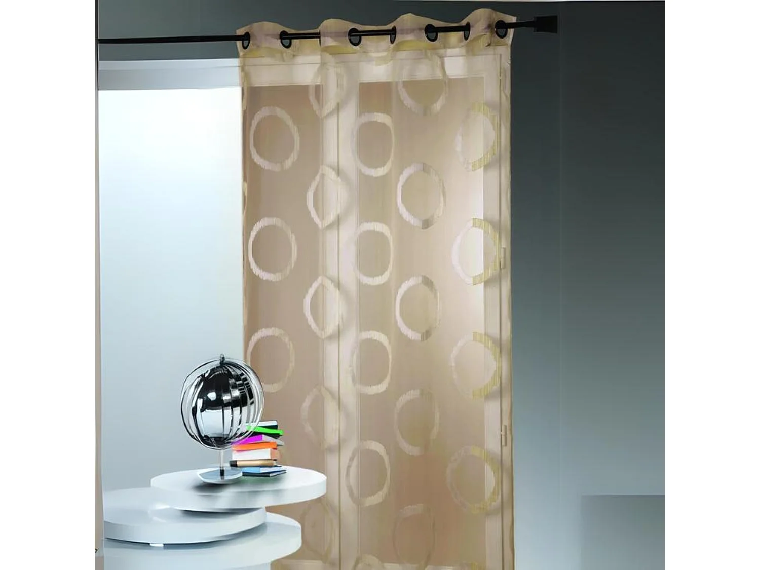 Visillo organza jacquard oléron