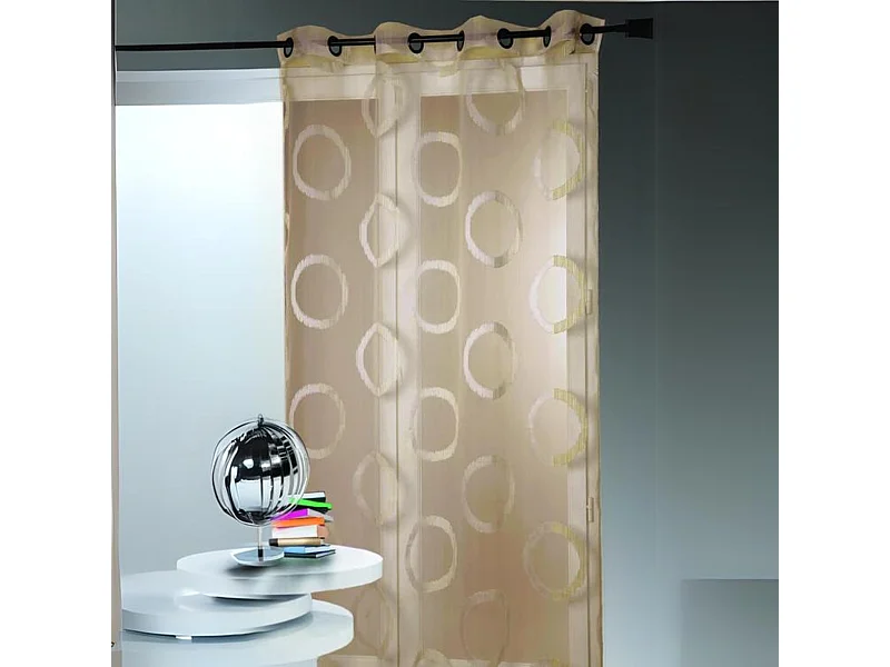 Visillo organza jacquard oléron