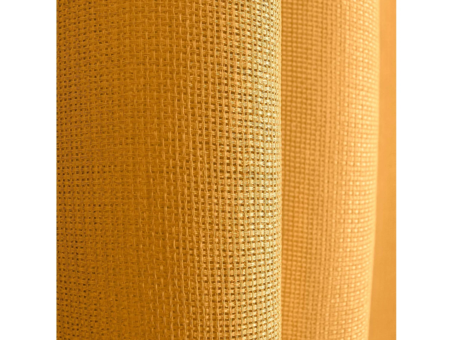 Rideau Voilage à Œillets Uni "Jelly" 140x240cm Moutarde