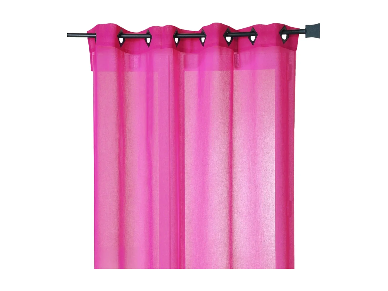 Fertiggardine aus Etamine einfarbig