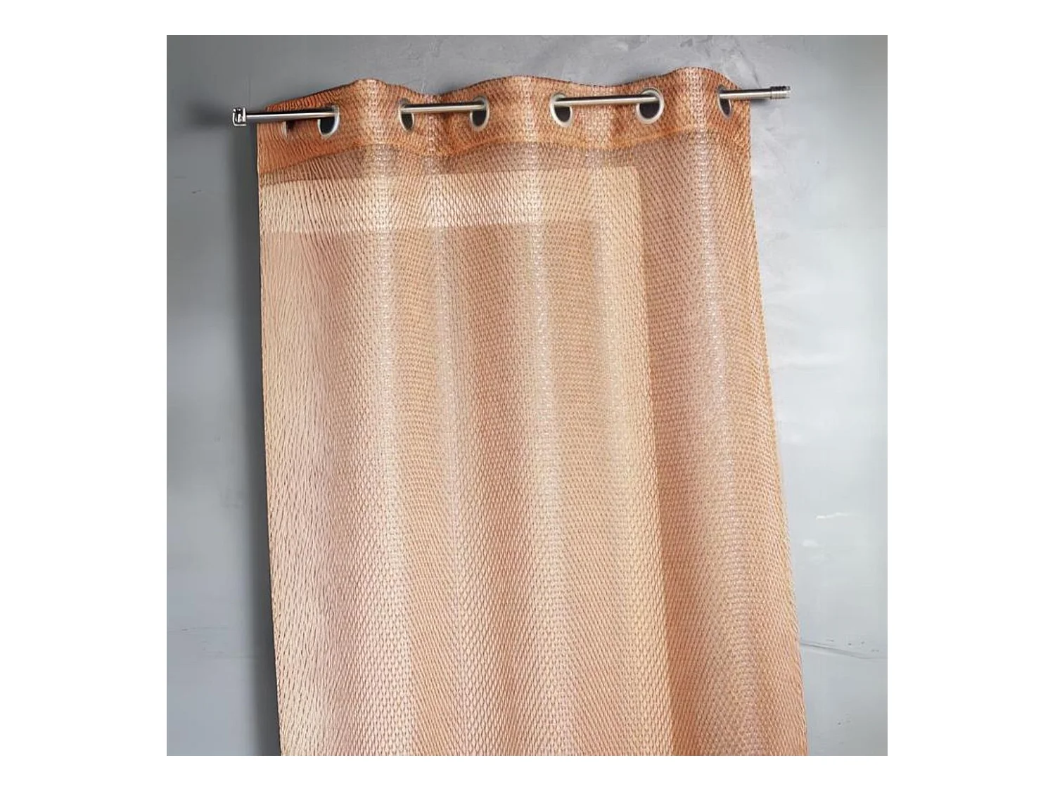 Voilage en organza fantaisie effet "résille"