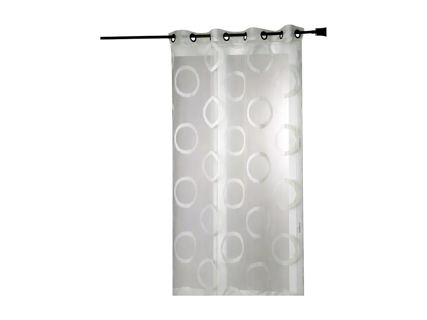 Voilage en organza jacquard ronds