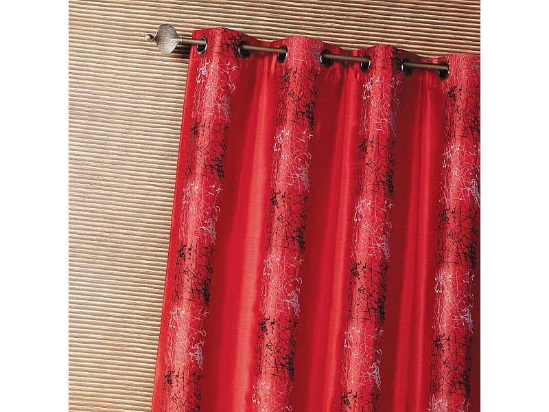 Cortina en shantung bordado tratoria 140 x 260 cm