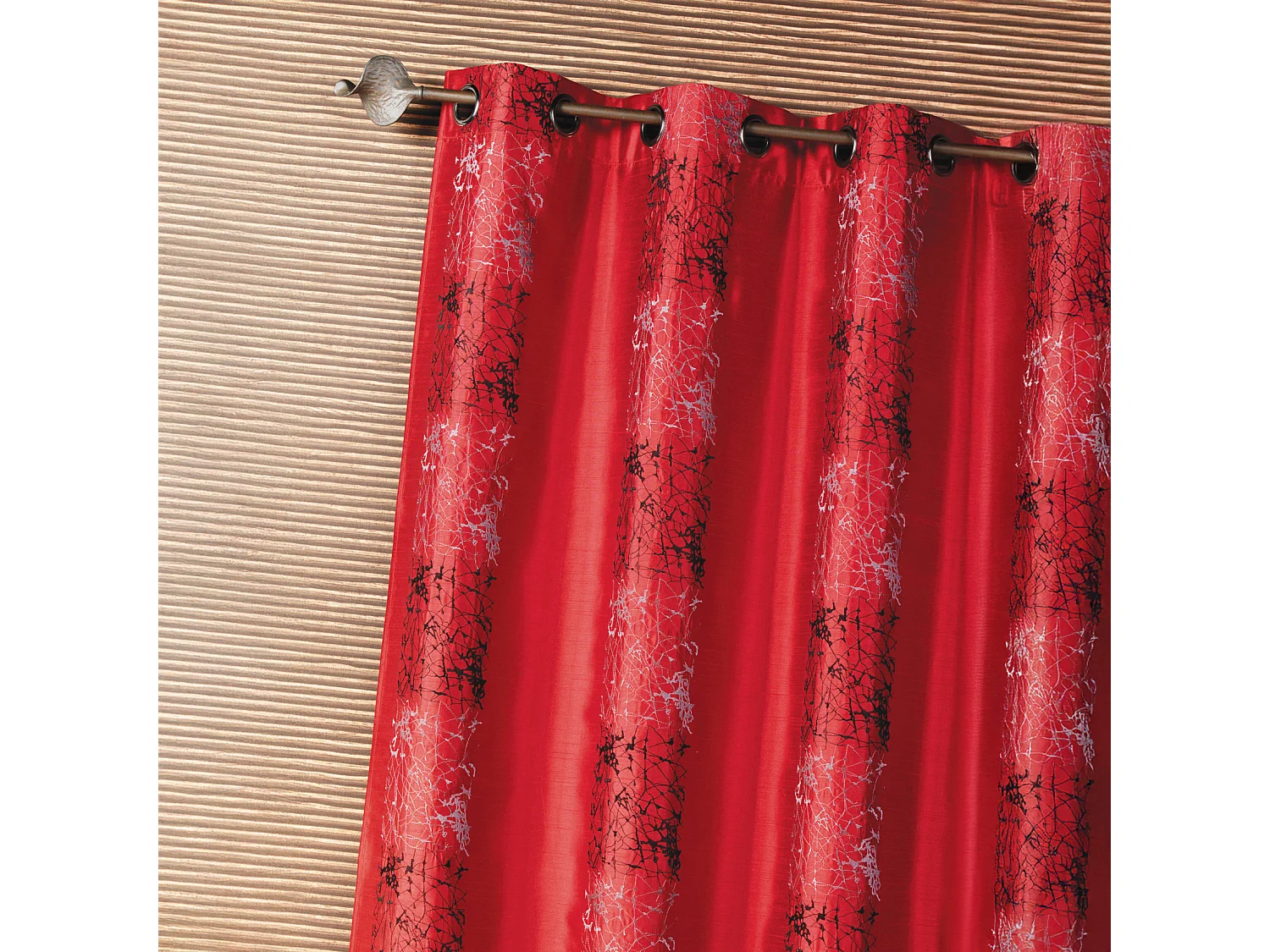 Cortina en shantung bordado tratoria 140 x 260 cm