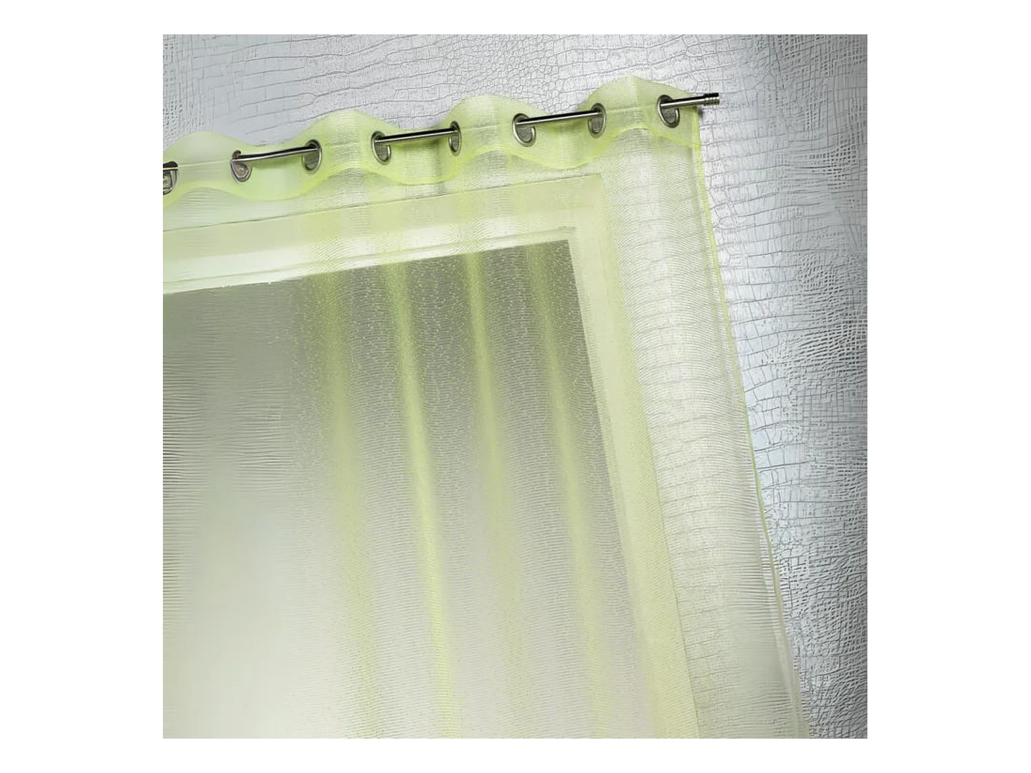 Voilage organza à fines rayures horizontales