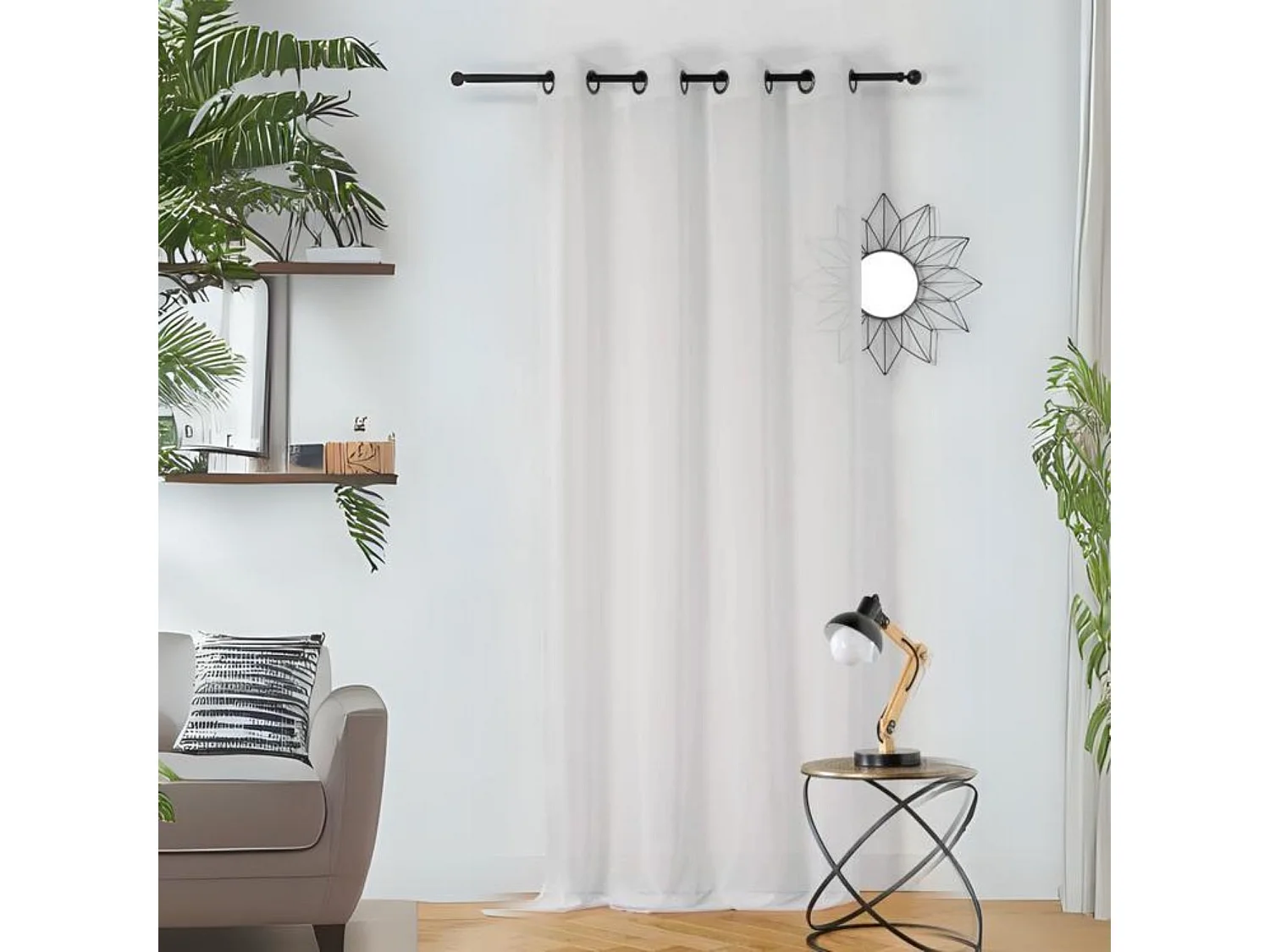 Voile mit Streifeneffekt