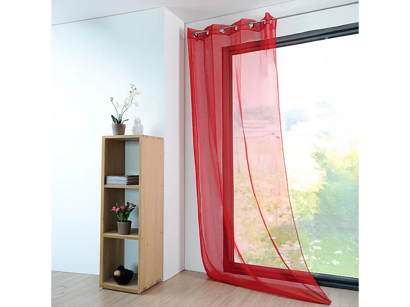 Voilage uni et léger