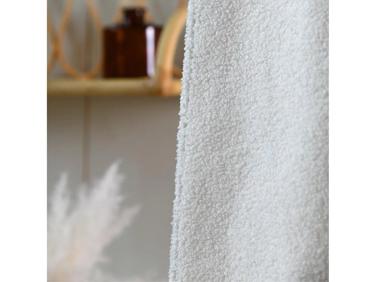 Rideau à oeillets effet bouclette