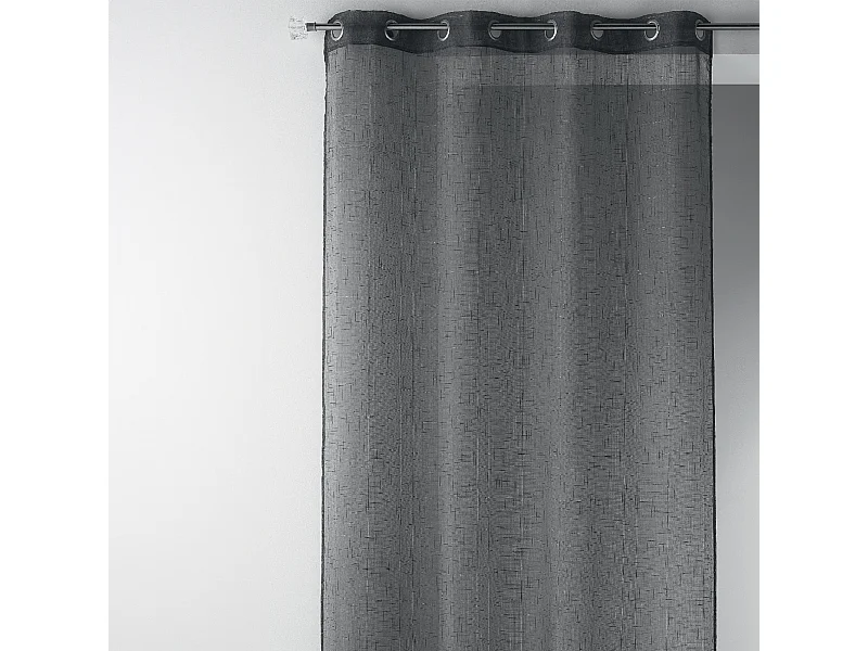 Visillo en estameña liso con hilos lurex