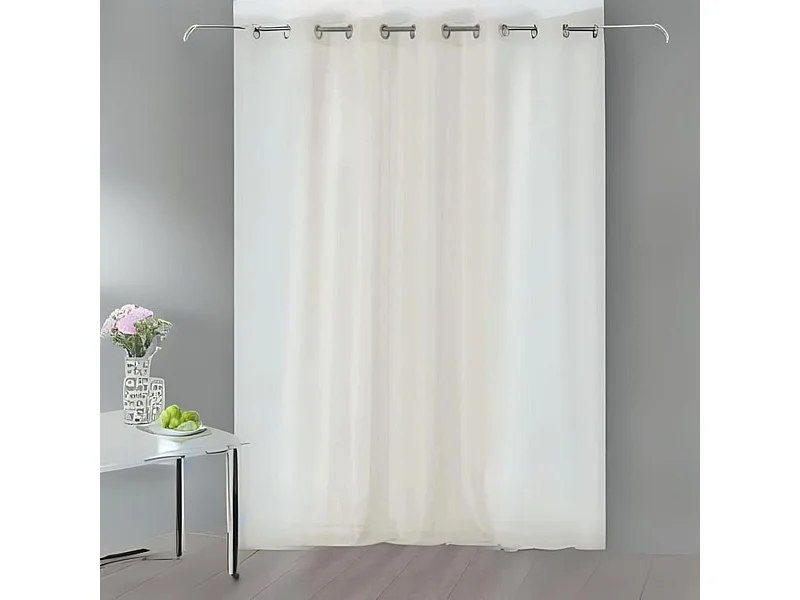 Voilage uni et transparent