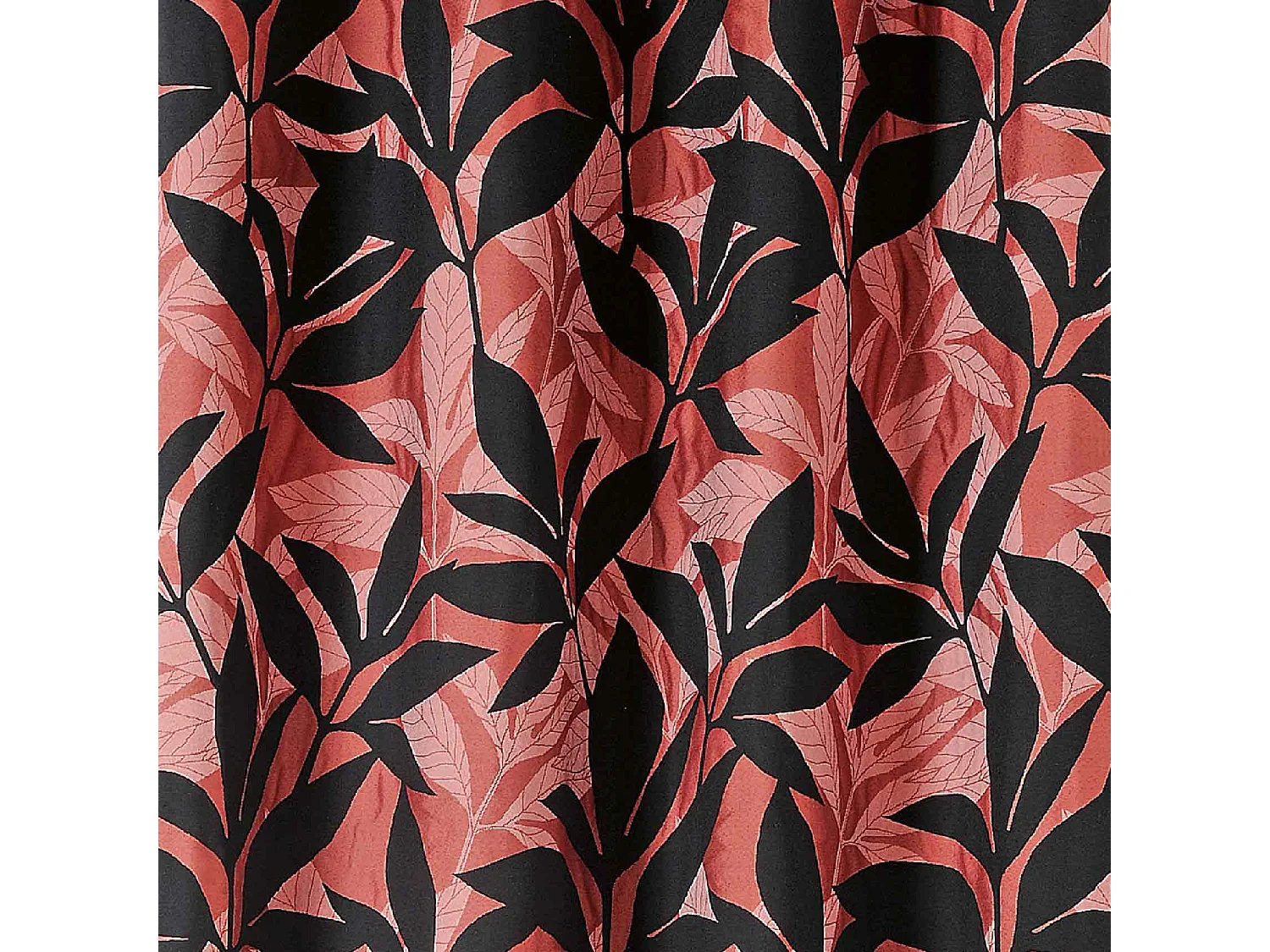 Möbelvorhang mit exotischen Blättern