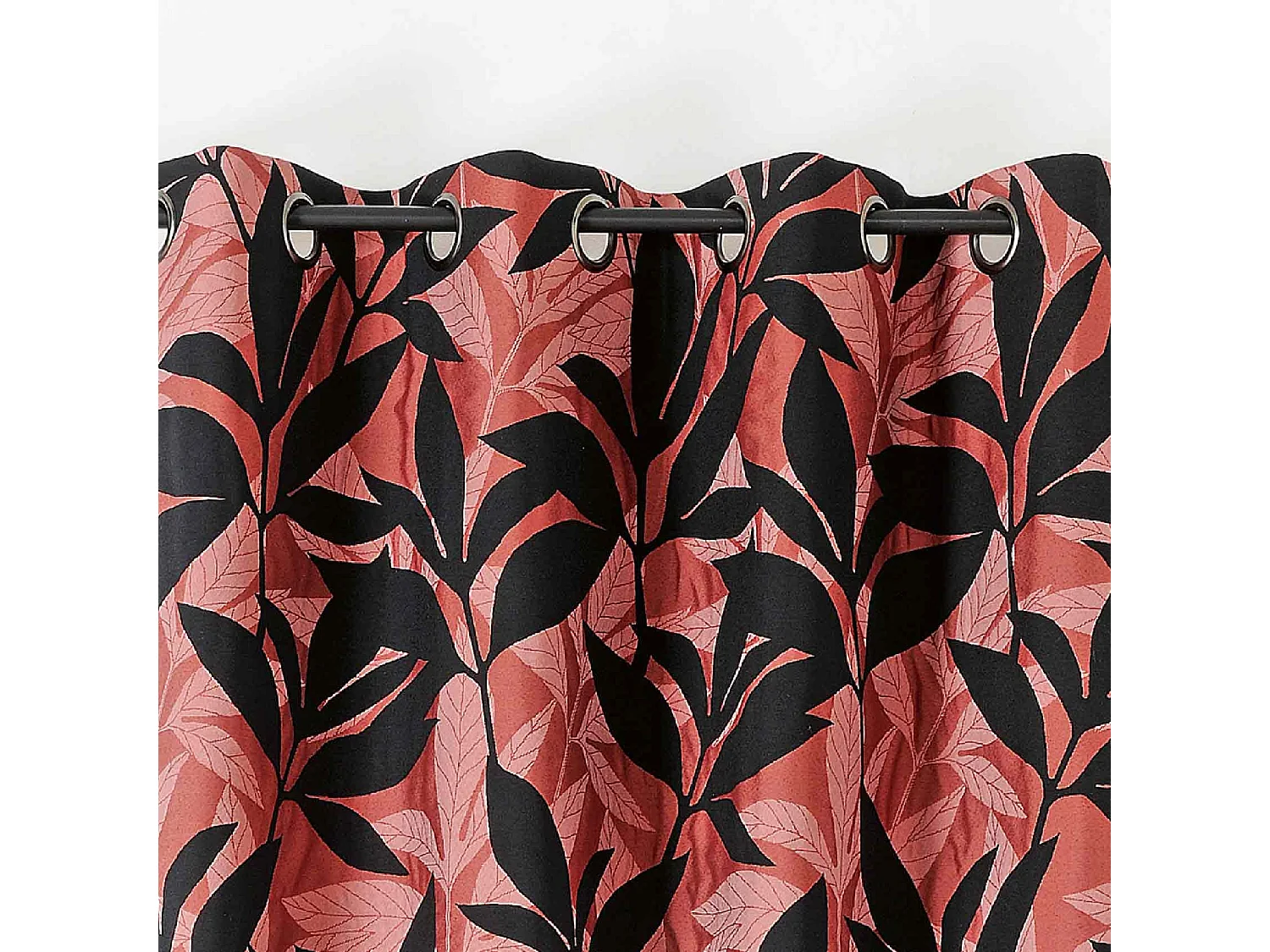 Rideau d'ameublement aux feuillages exotiques