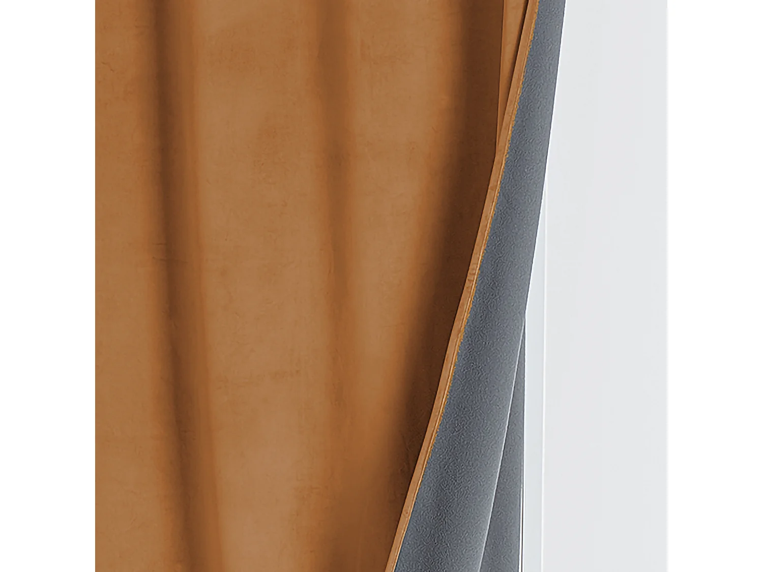 Verdunkelnder und isolierender Vorhang aus Samt, gefüttert mit Fleece 135 x 280 cm