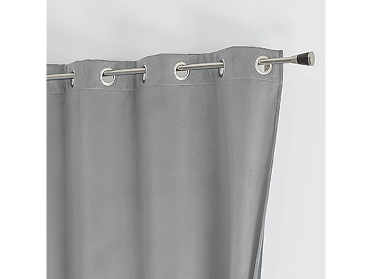 Cortina aislante y opaca de terciopelo forrada polar 135 x 280 cm