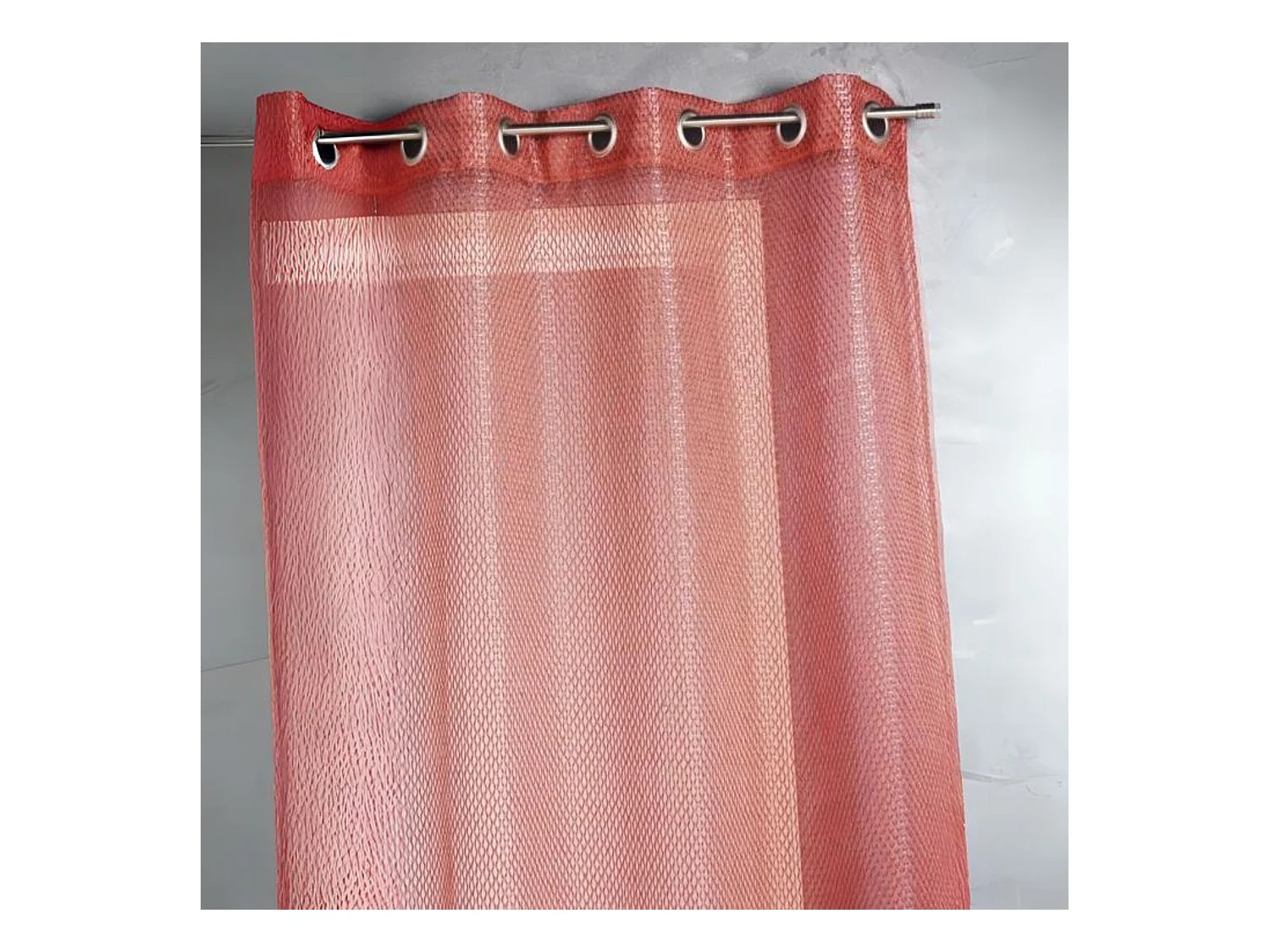 Voilage en organza fantaisie effet "résille"