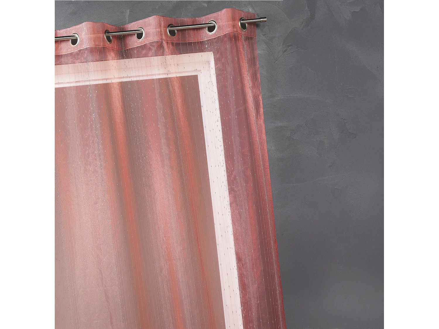 Voilage Organza fantaisie goutte métallique