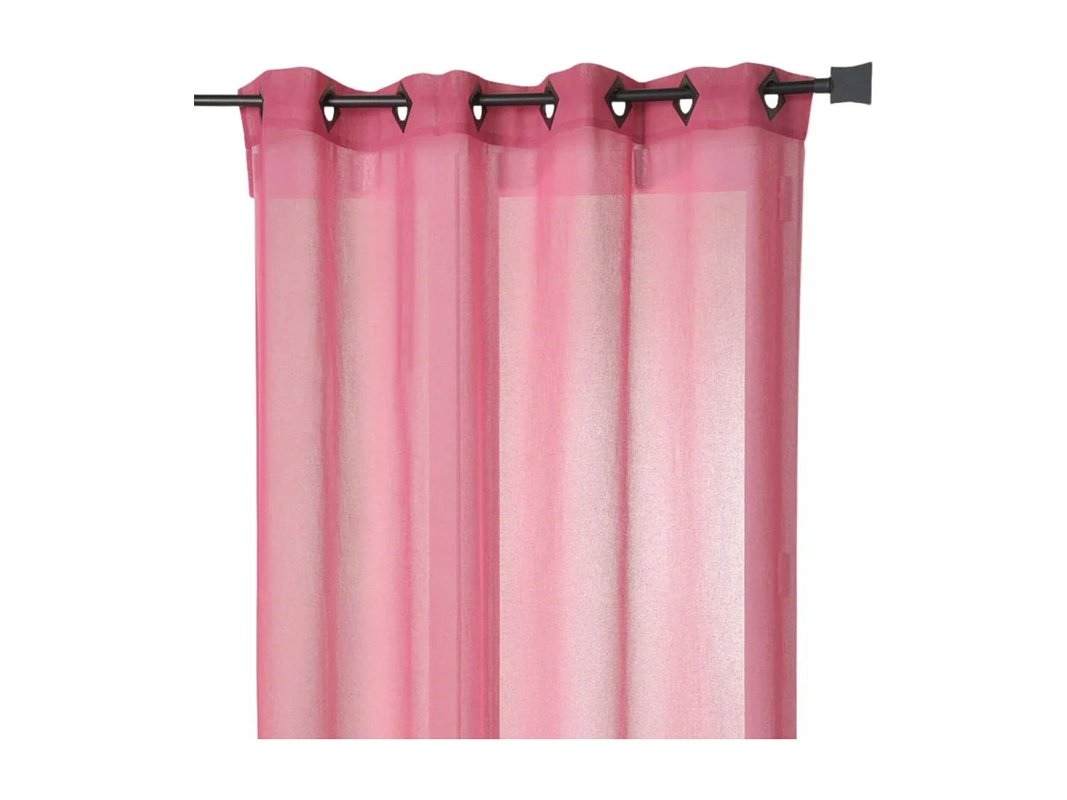 Fertiggardine aus Etamine einfarbig