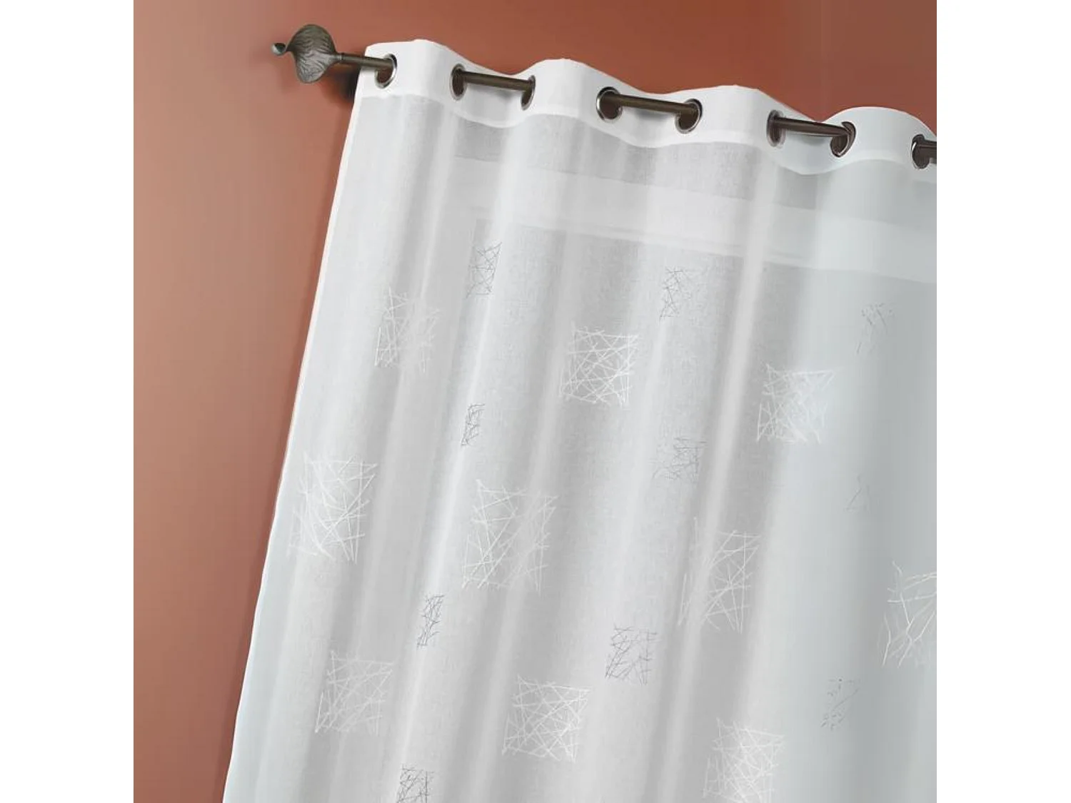 Voilage Etamine Brodée