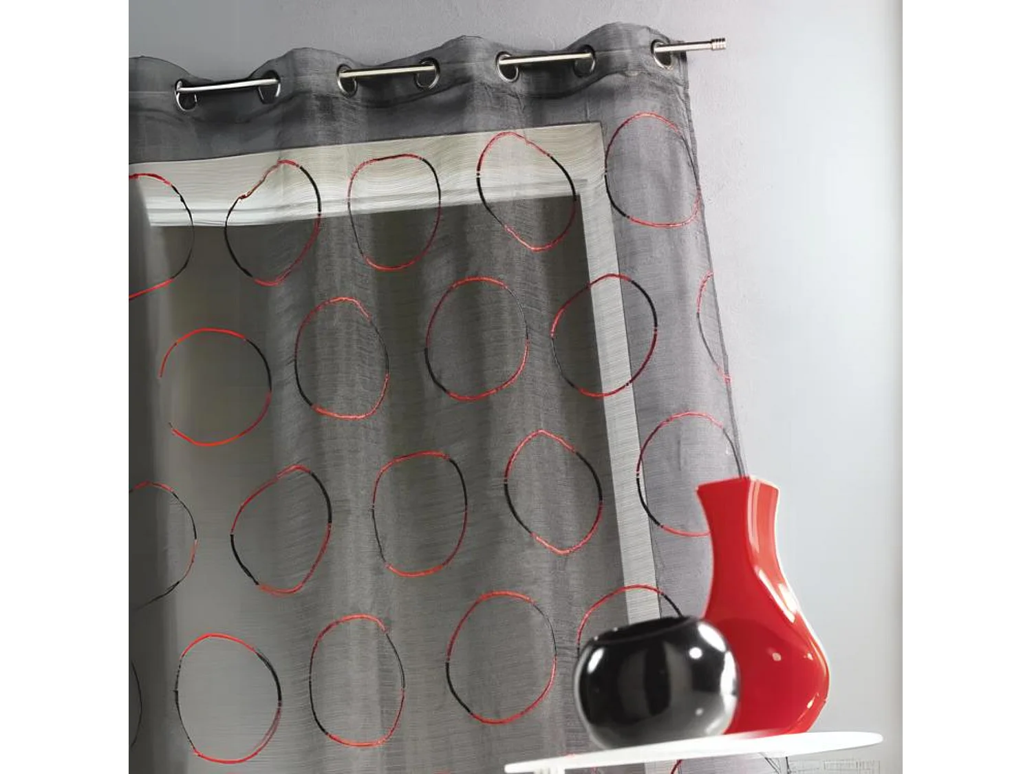 Visillo Organza bordado