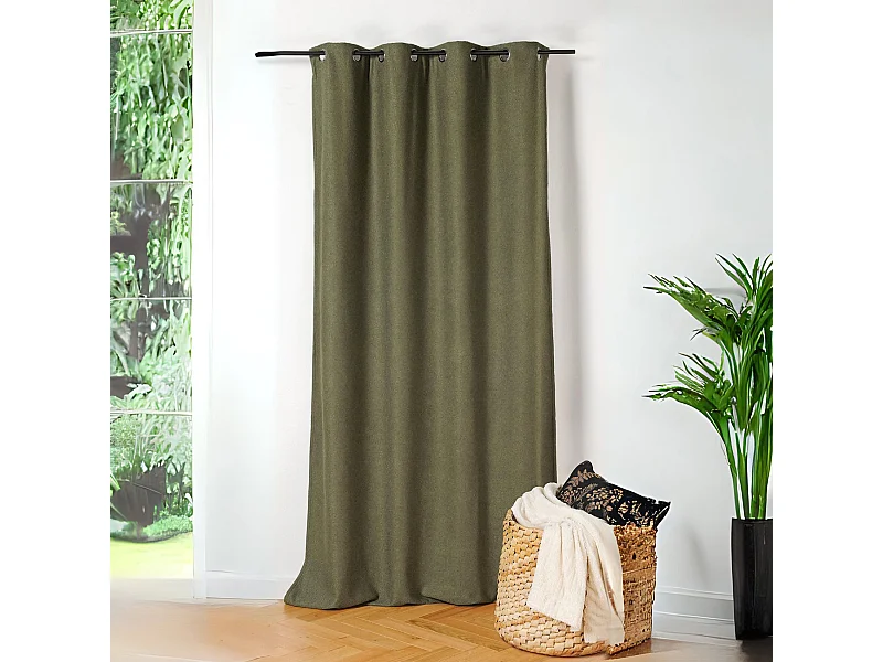 Rideau thermique au style bouclette