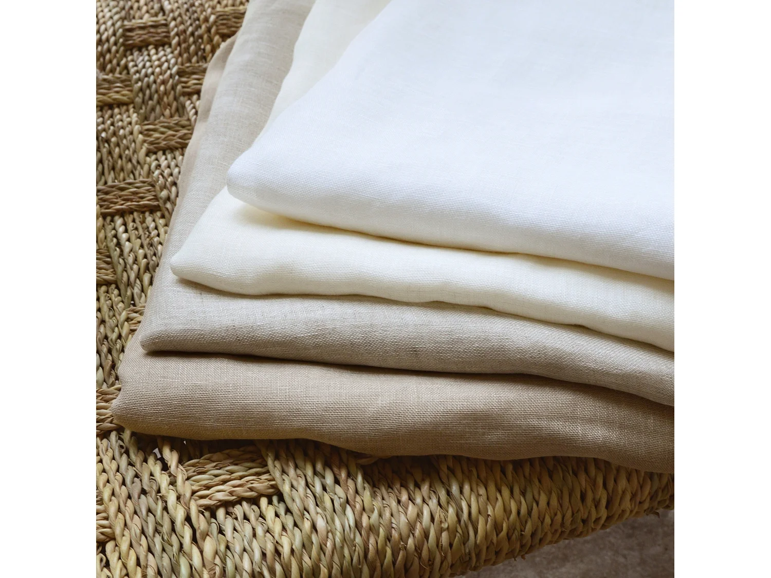 Cortina de lino 100% fluido