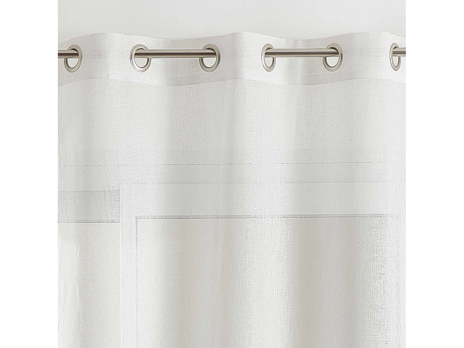 Cortina de lino 100% fluido