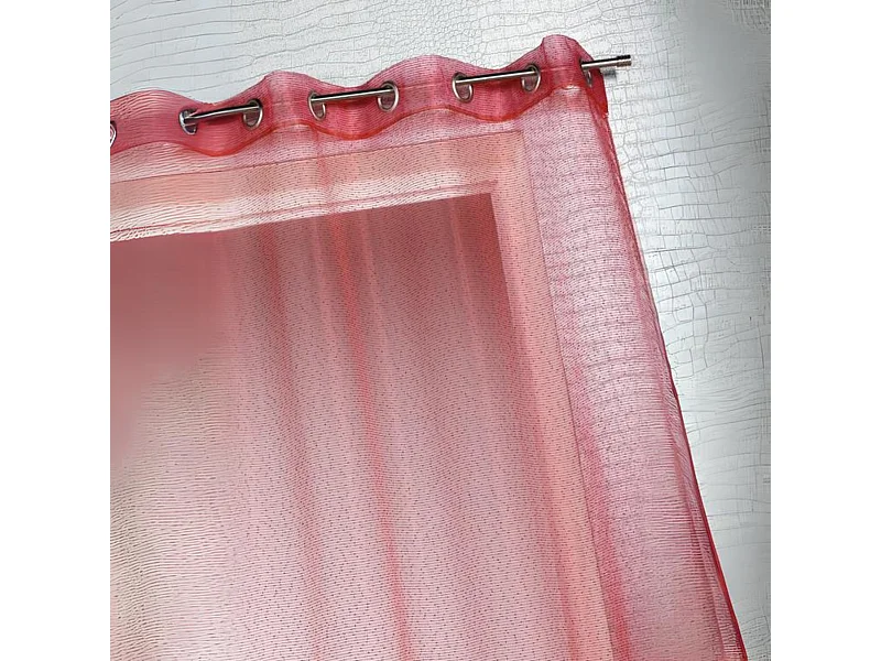 Visillo organza finas rayas horizontales