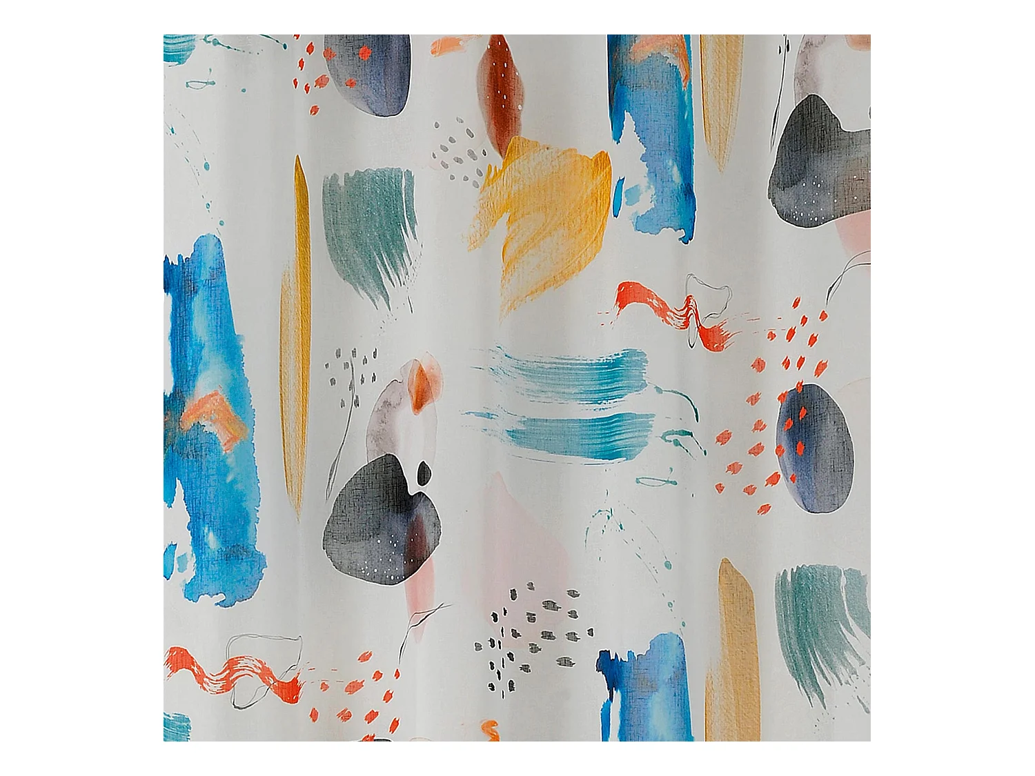 Voilage tamisant impressions abstraites