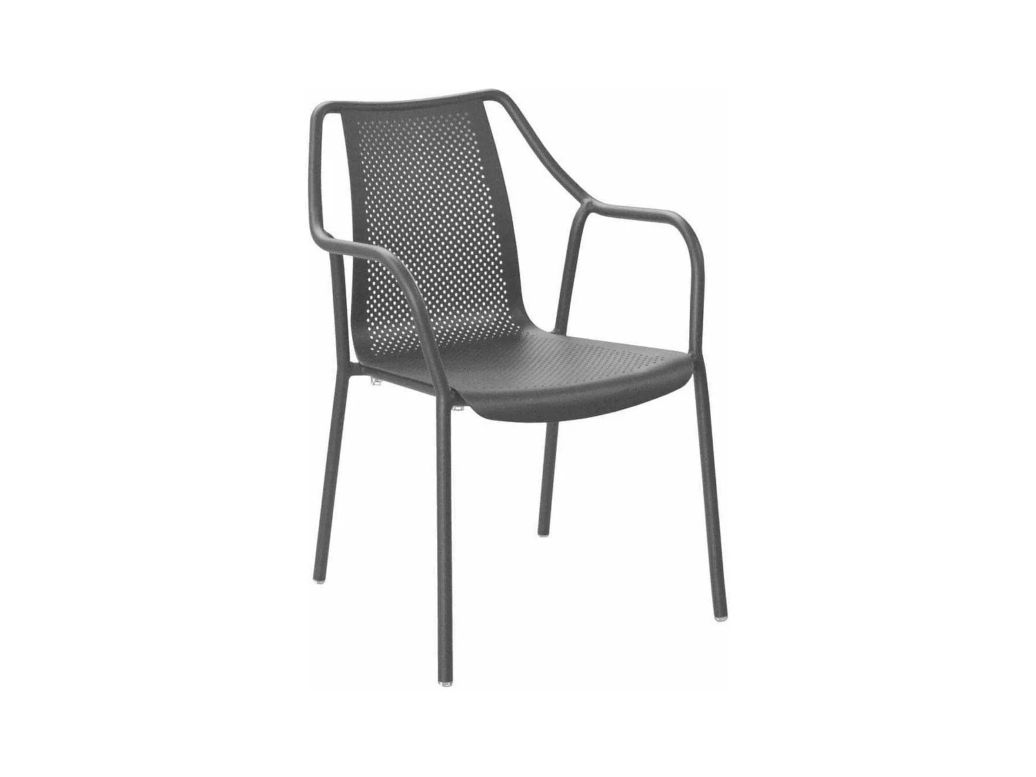 Fauteuil de jardin empilable en aluminium Bari