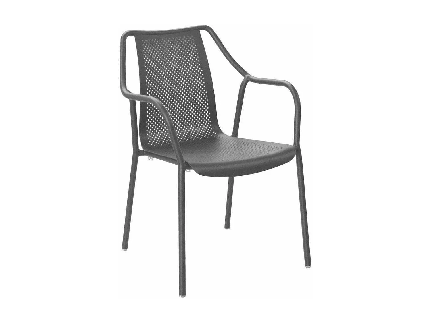 Fauteuil de jardin empilable en aluminium Bari