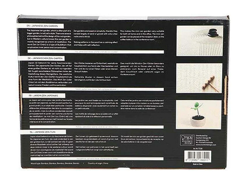 Jardin zen japonais Calm Rectangulaire