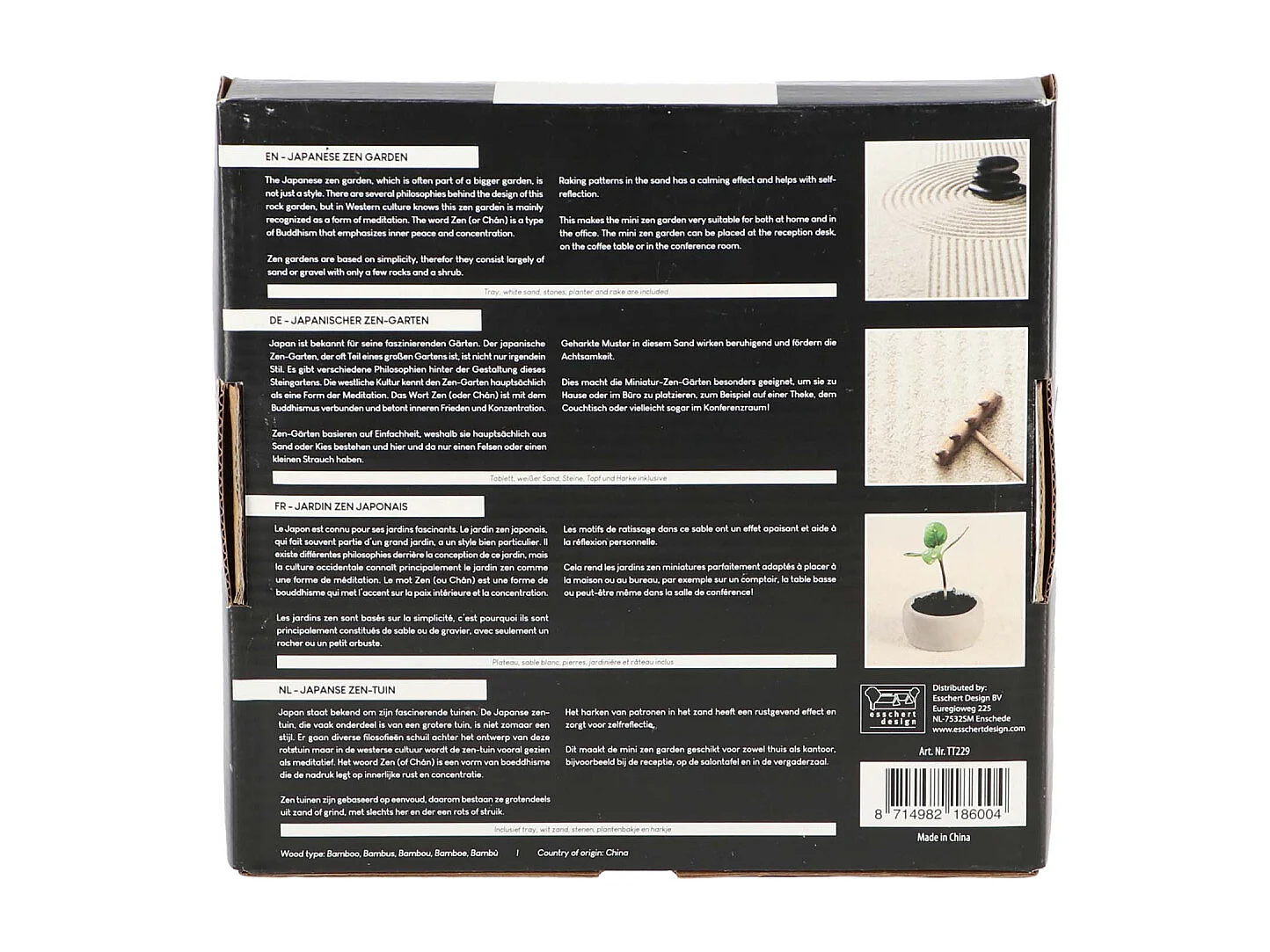 Jardin zen japonais Calm Carré