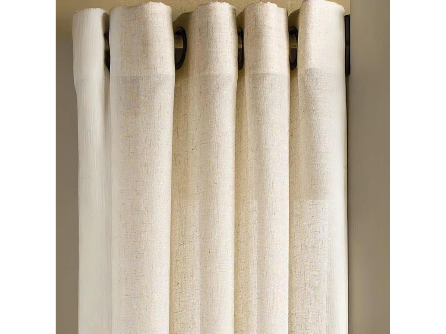 Voilage ignifugé Non Feu M1 effet lin