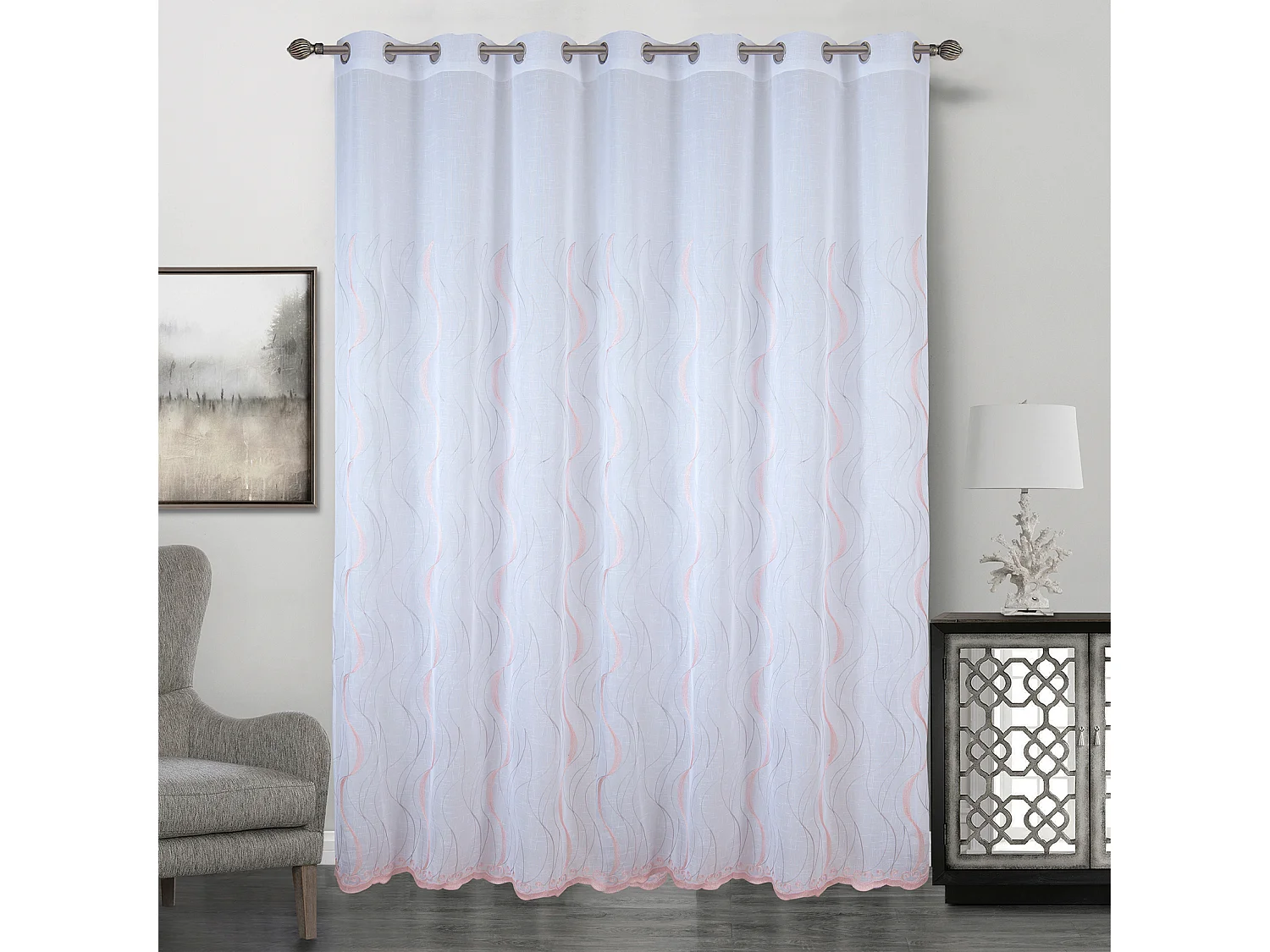 Voilage classique grande largeur