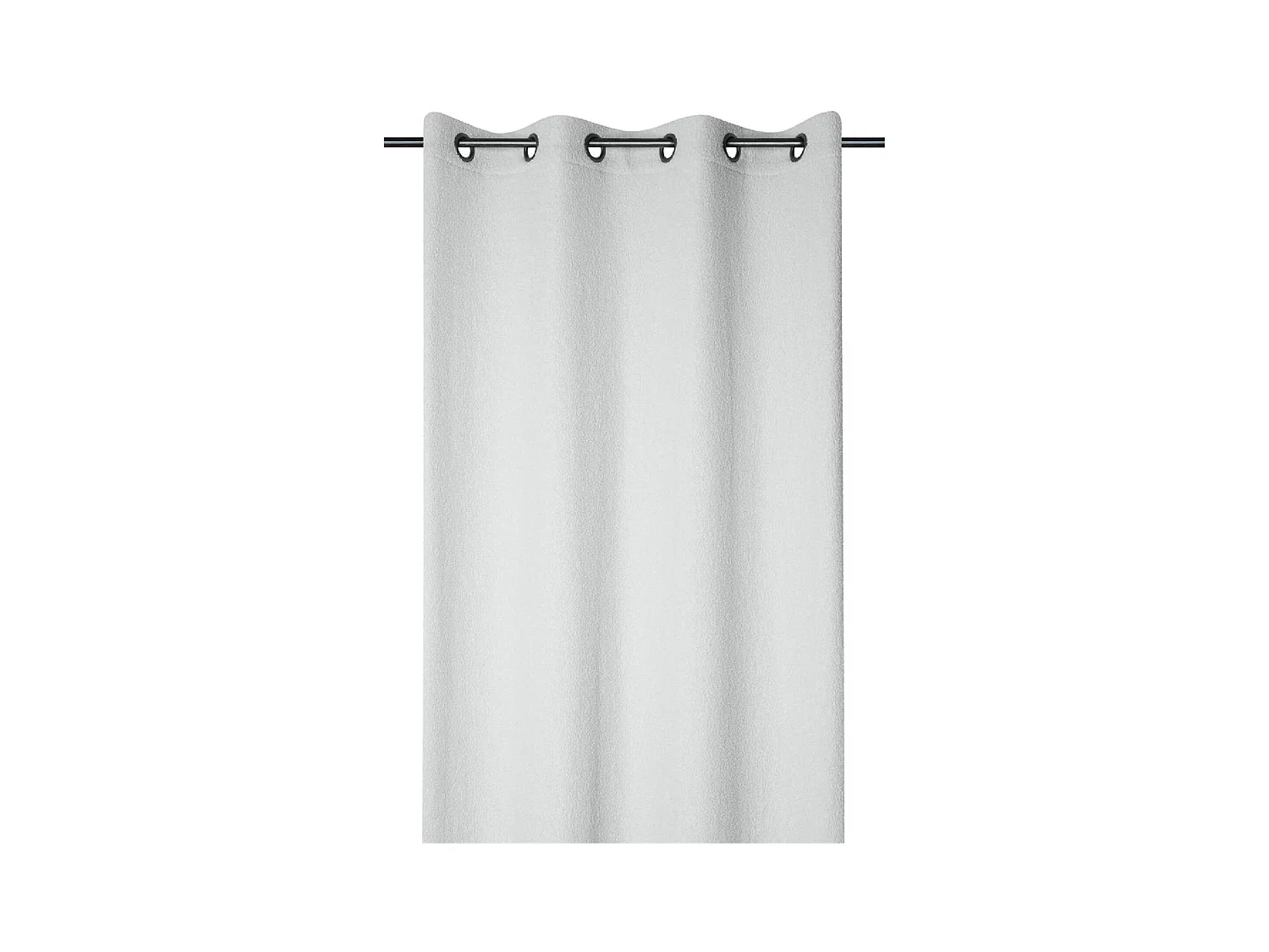 Rideau à oeillets doux effet bouclette