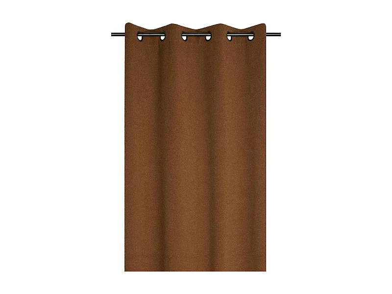 Cortina con ojales efecto rizo 140 x 260 cm