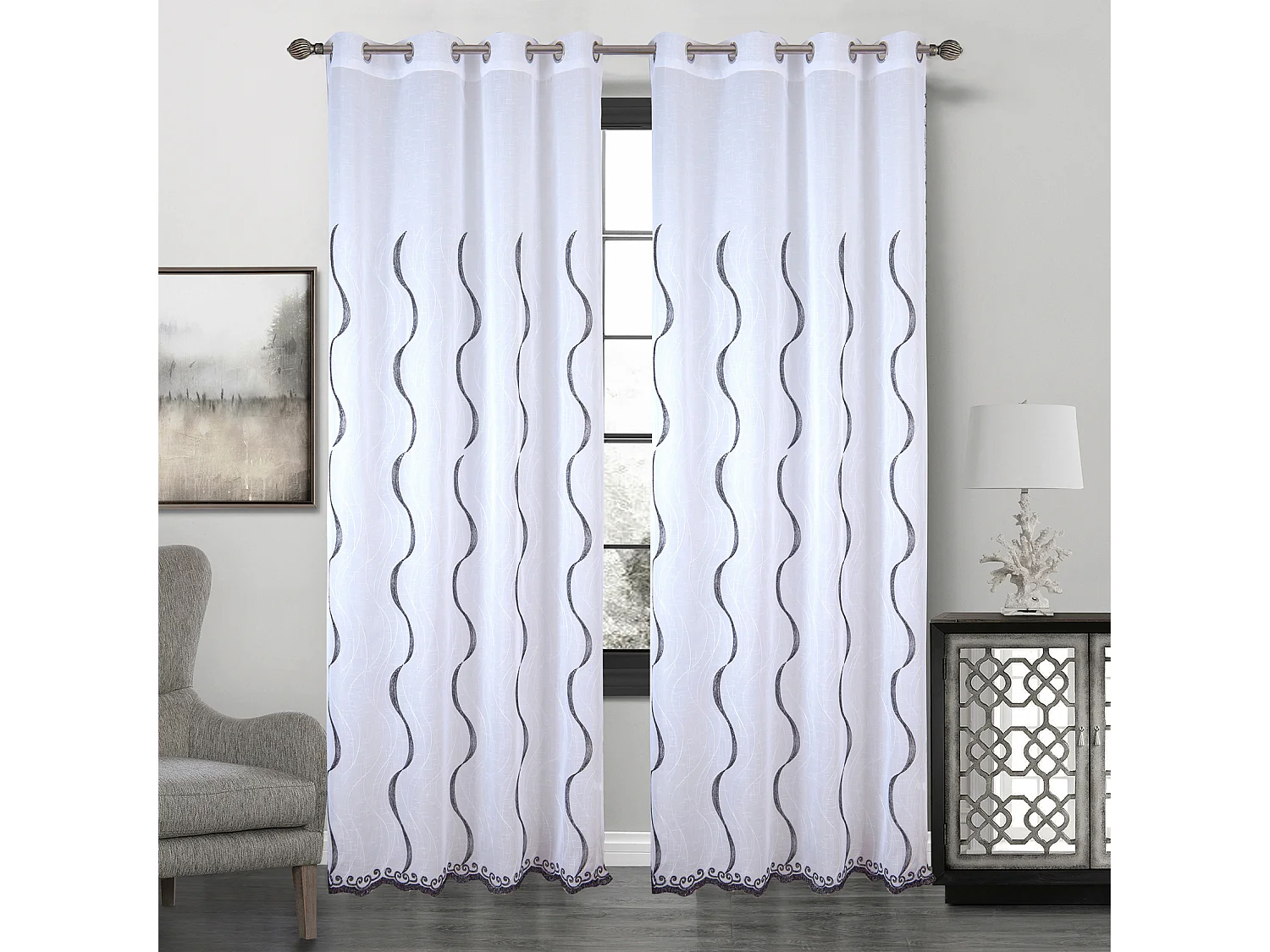 Paire de voilage classique