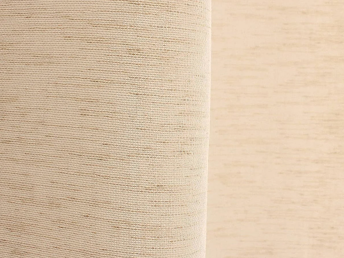 Rideau Voilage Effet Lin "Maya" 140x240cm Écru