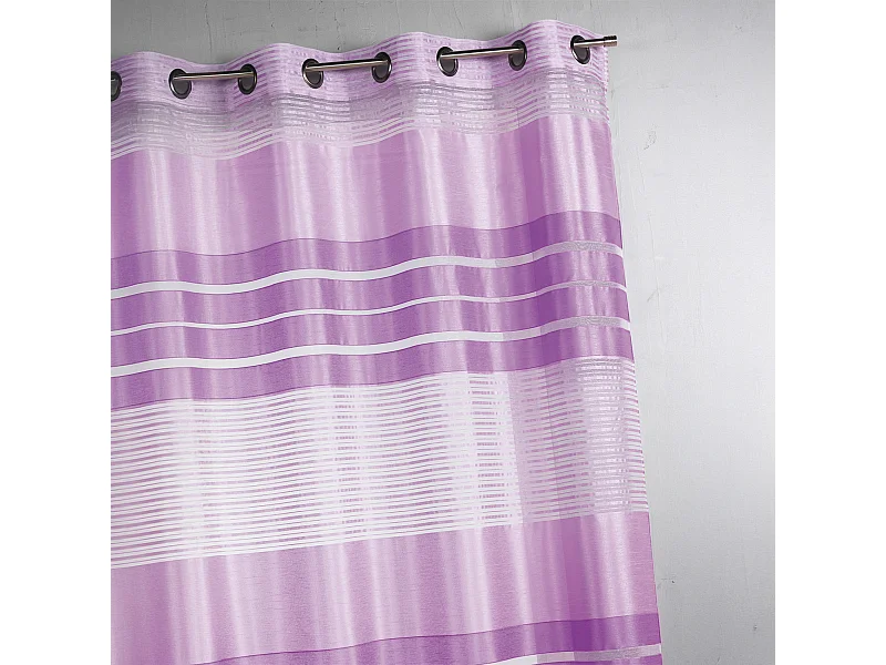 Visillo fantasía a rayas horizontales