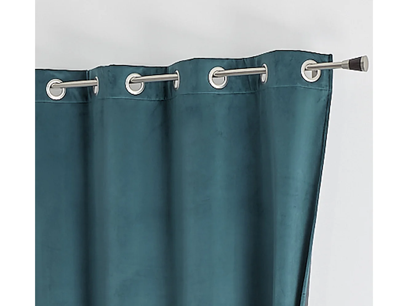 Cortina aislante y opaca de terciopelo forrada polar 135 x 280 cm