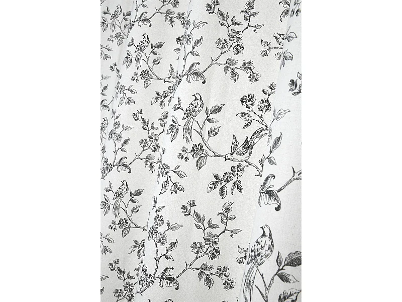 Cortina con ojales estilo campestre 140 x 260 cm