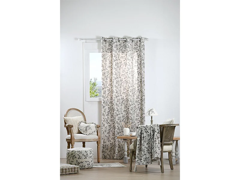 Rideau Clarine Écru 140x260 cm - Élégance et Confort pour Votre Intérieur