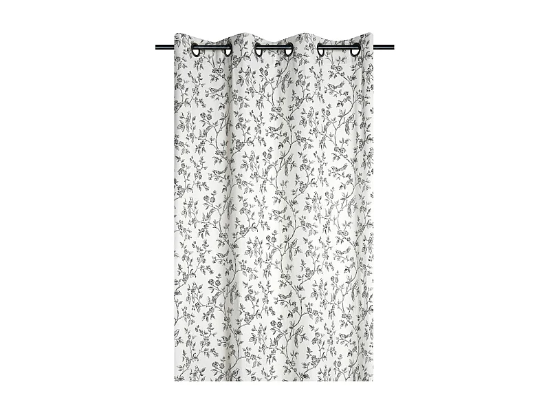 Vorhang mit Ösen im Landhausstil 140 x 260 cm