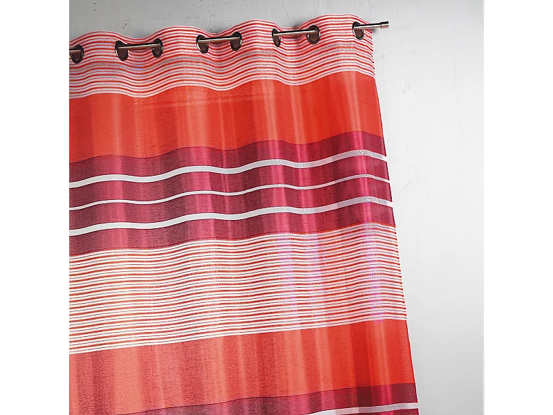 Visillo fantasía a rayas horizontales