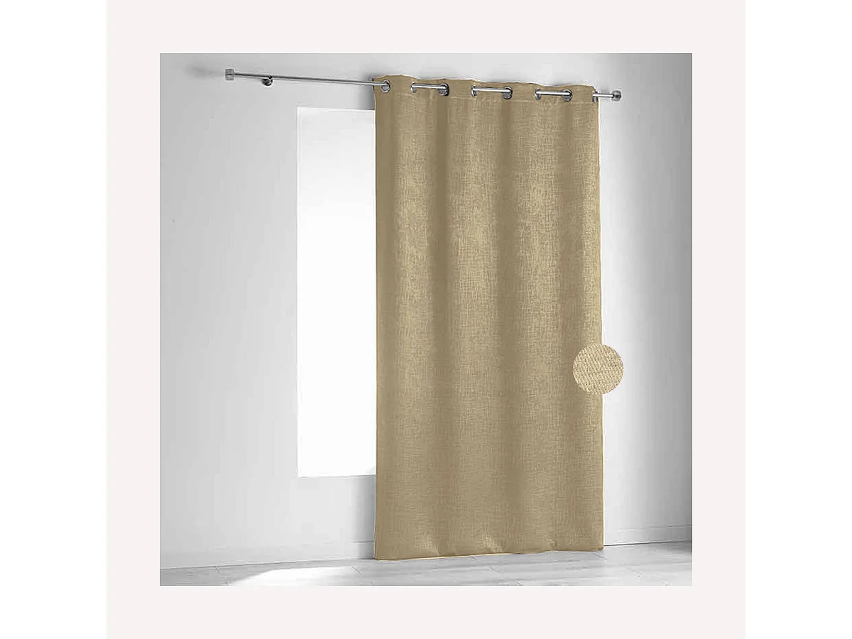 Cortina ignífuga M1 de terciopelo color fiordo 140 x 260 cm